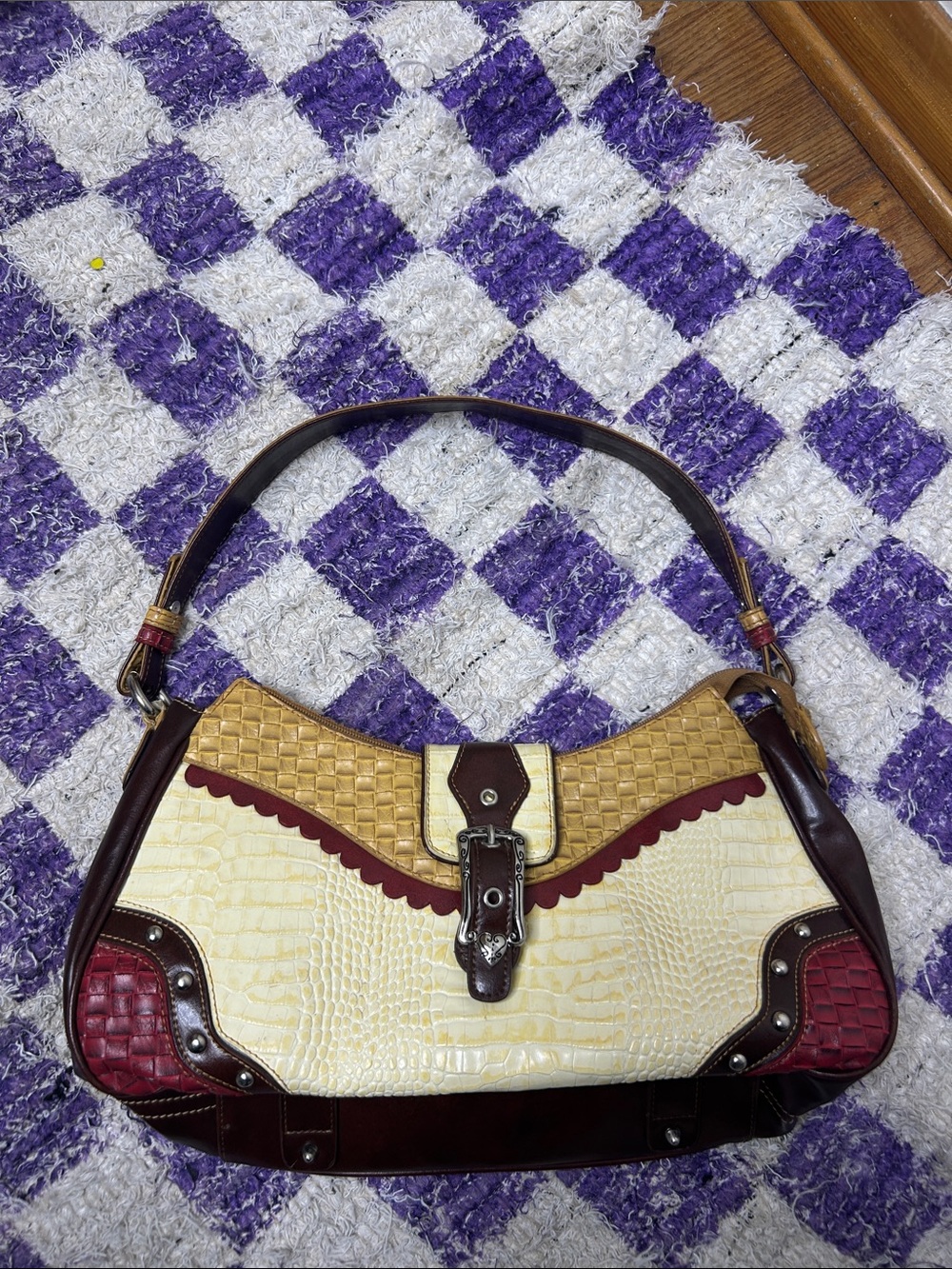 Vintage MC Marc Chantal Multi Textured Shoulder Bag